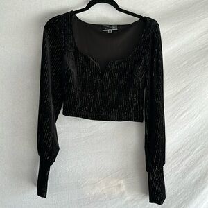Blue blush SM Crop top